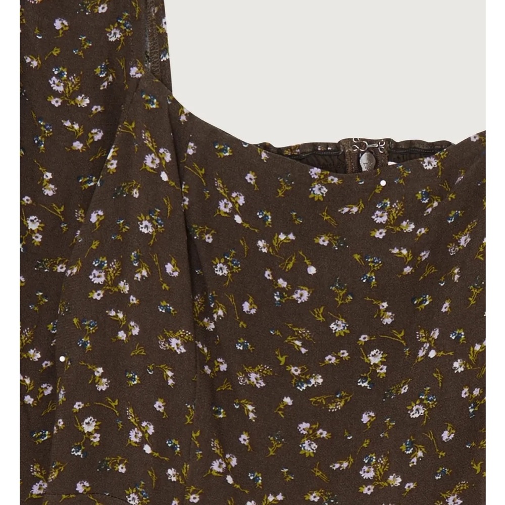 FLORAL MIDI DRESS - Picture 4 of 7